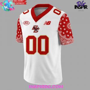 2025 Boston College Eagles Red Bandana Limited Football Jersey