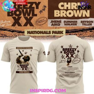 Chris Brown x Breezy Bowl XX x Washington Nationals T-Shirt