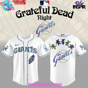 San Francisco Giants x Grateful Dead Dancing Bears Night Baseball Jersey