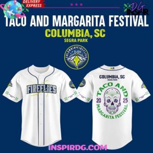 Columbia Fireflies Taco and Margarita Festival Special Baseball Jersey
