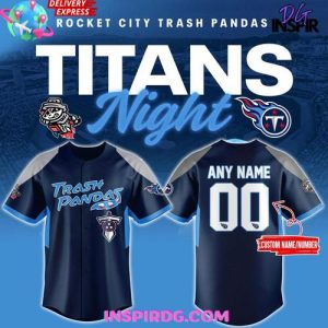 Rocket City Trash Panda x Tennessee Titans Night Edition Baseball Jersey