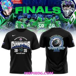 Abbotsford Canucks 2025 AHL Champions Black T-shirt