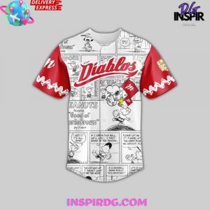Diablos Rojos x Peanuts Custom Edition Baseball Jersey
