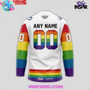 Syracuse Crunch Pride Month 2025 White Hockey Jersey 3