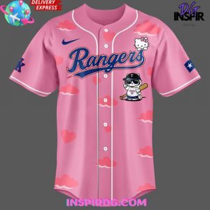 Texas Rangers x Hello Kitty Night 2025 Pink Jersey