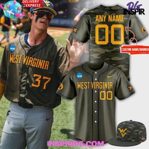 West Virginia Mountaineers Military Appreciation 2025 Camo Jersey