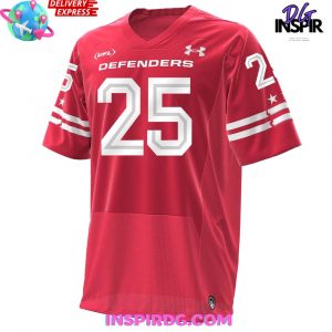 DC Defenders 2025 United Football League Champions Edition Red Jersey