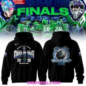 Abbotsford Canucks 2025 AHL Champions Black Hoodie