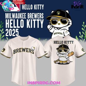 Milwaukee Brewers x Hello Kitty 2025 Baseball Jersey