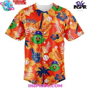 Houston Astros 2025 Orange Hawaiian Shirt