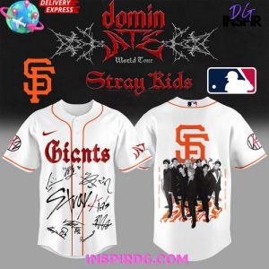 Stray Kids x San Francisco Giants Dominate World Tour Flame Edition Jersey