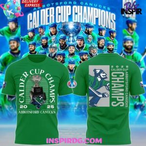 Abbotsford Canucks Calder Cup Victory Green Edition T-Shirt