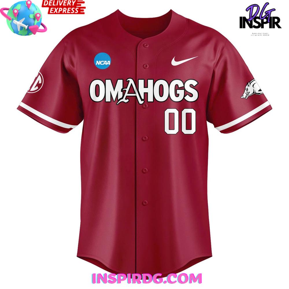 Arkansas Razorbacks Omahogs 2025 Baseball Jersey Arkansas Razorbacks Omahogs 2025 Baseball Jersey