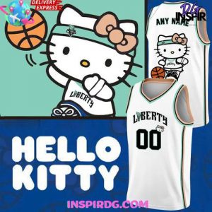 Hello Kitty x New York Liberty Custom Edition Basketball Jersey