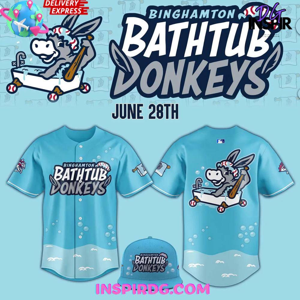Binghamton Rumble Ponies Bathtub Donkeys 2025 Baseball Jersey Binghamton Rumble Ponies Bathtub Donkeys 2025 Baseball Jersey