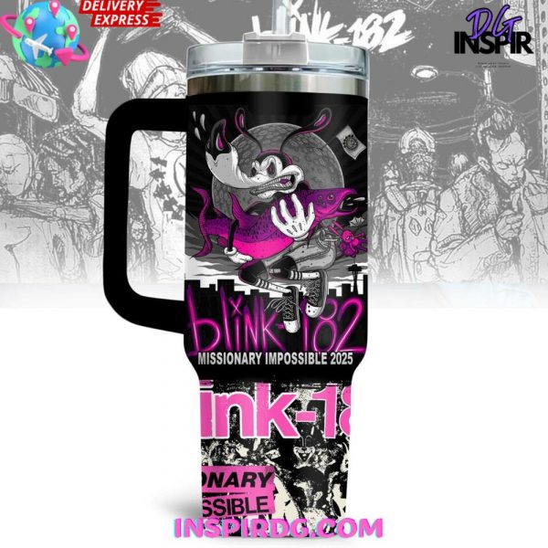 Blink-182 Missionary Impossible 2025 Stanley Tumbler Cup