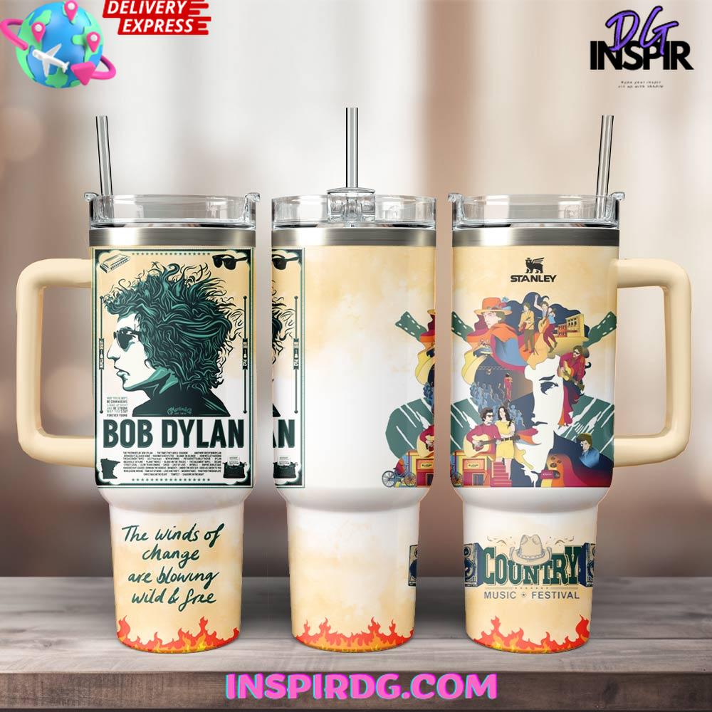 Bob Dylan Country Music Festival Special Stanley Tumbler Cup Bob Dylan Country Music Festival Special Stanley Tumbler Cup