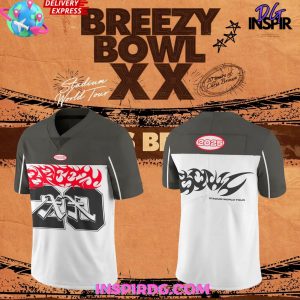 Chris Brown x Breezy Bowl 2025 Stadium World Tour Edition Football Jersey