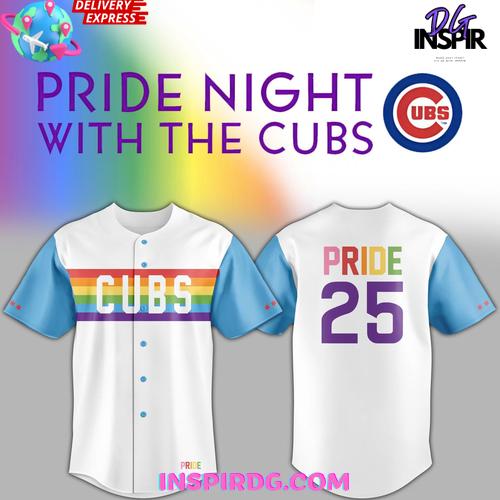 Chicago Cubs 2025 Pride Night Baseball Jersey Chicago Cubs 2025 Pride Night Baseball Jersey