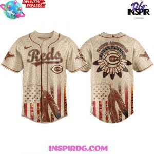 Cincinnati Reds Native American Heritage Honor 2025 Edition Baseball Jersey