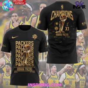 Indiana Pacers 2025 NBA Finals Champions Black Edition T-Shirt
