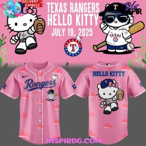 Texas Rangers x Hello Kitty Night 2025 Pink Jersey