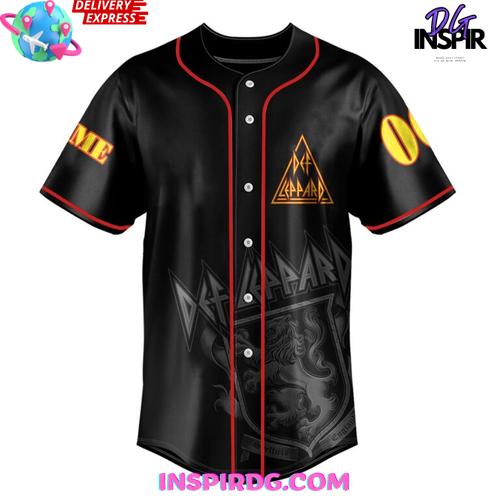 Def Leppard x Bret Michaels 2025 Tour Custom Baseball Jersey Def Leppard x Bret Michaels 2025 Tour Custom Baseball Jersey