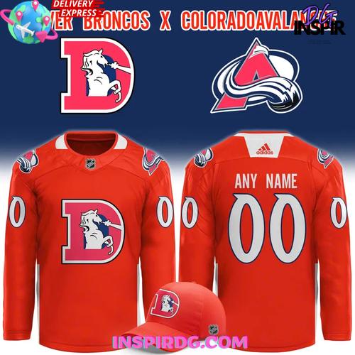 Denver Broncos x Colorado Avalanche Custom  Edition Hockey Jersey