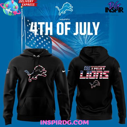 Detroit Lions 4th of July Stars & Stripes Edition Hoodie
