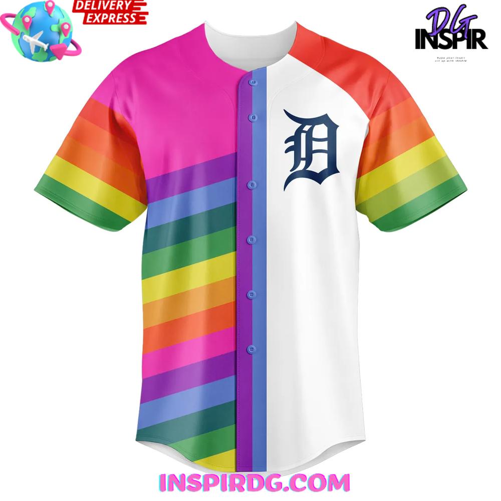 Detroit Tigers Pride Night 2025 Baseball Jersey Detroit Tigers Pride Night 2025 Baseball Jersey
