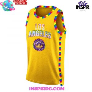 Los Angeles Sparks Celebrating Pride Night 2025 Basketball Jersey