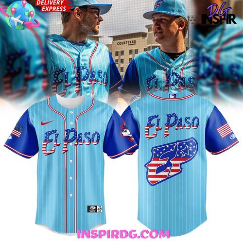 El Paso Chihuahuas Independence Day 2025 Baseball Jersey