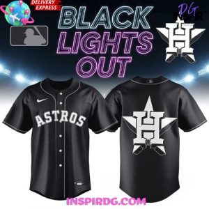 Houston Astros Black Lights Out Limited Edition Baseball Jersey