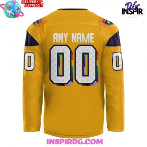 2025 Florida Panthers Pride Month Special Gold Jersey 3