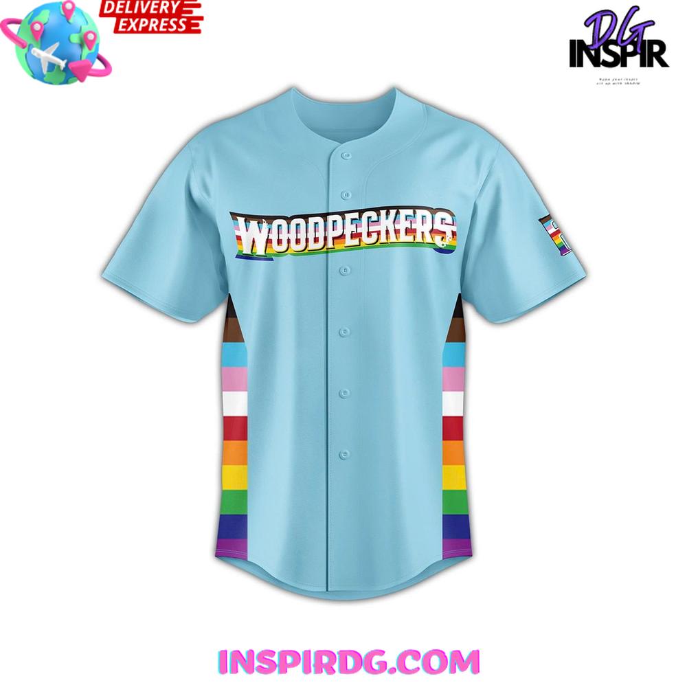 Fayetteville Woodpeckers Pride Night Out 2025 Baseball Jersey Fayetteville Woodpeckers Pride Night Out 2025 Baseball Jersey