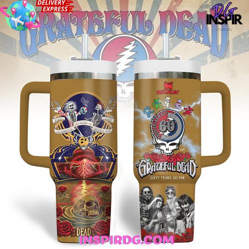Grateful Dead Sixty Years So Far Edition Stanley Tumbler Cup Grateful Dead Sixty Years So Far Edition Stanley Tumbler Cup
