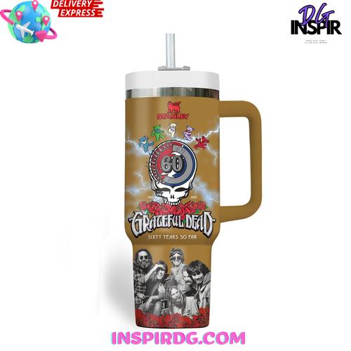 Grateful Dead Sixty Years So Far Edition Stanley Tumbler Cup Grateful Dead Sixty Years So Far Edition Stanley Tumbler Cup