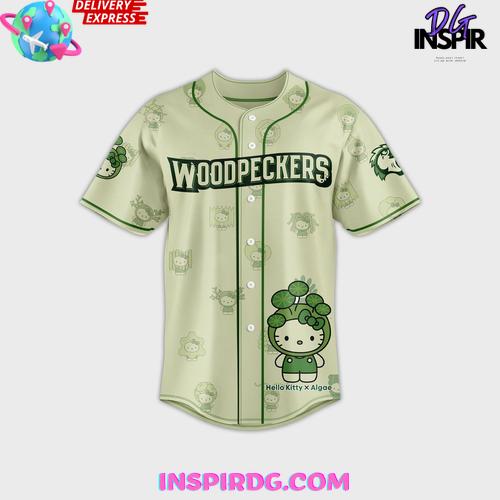 Hello Kitty x Algae Woodpeckers Limited Edition Baseball Jersey Hello Kitty x Algae Woodpeckers Limited Edition Baseball Jersey