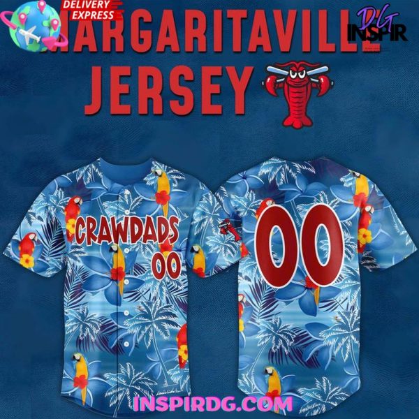 Hickory Crawdads Margaritaville Night 2025 Hawaiian Shirt