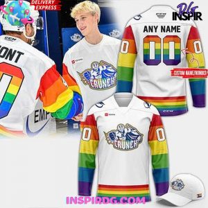 Syracuse Crunch Pride Month 2025 White Hockey Jersey