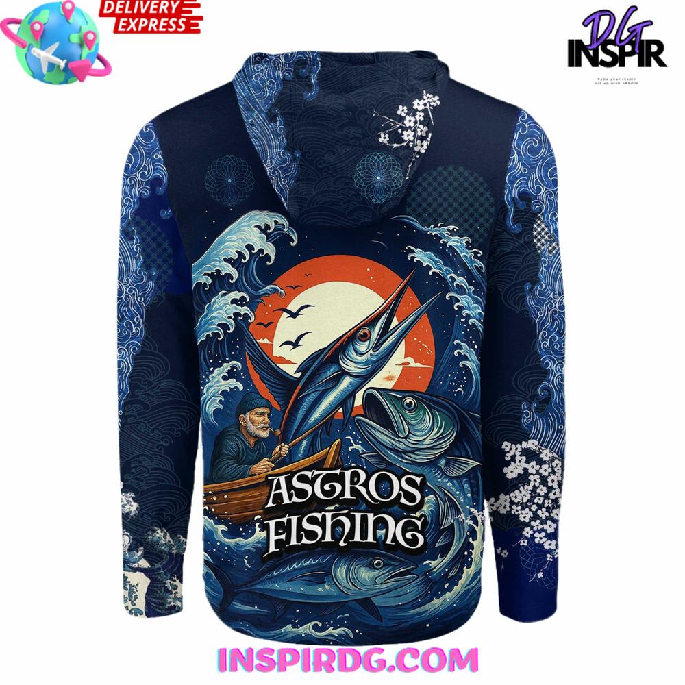 Houston Astros x Wave Hunter Fishing Limited Hoodie Houston Astros x Wave Hunter Fishing Limited Hoodie
