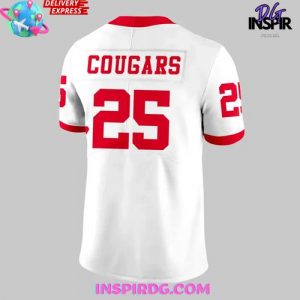 Houston Cougars 2025 Official White Edition Football Jersey 3