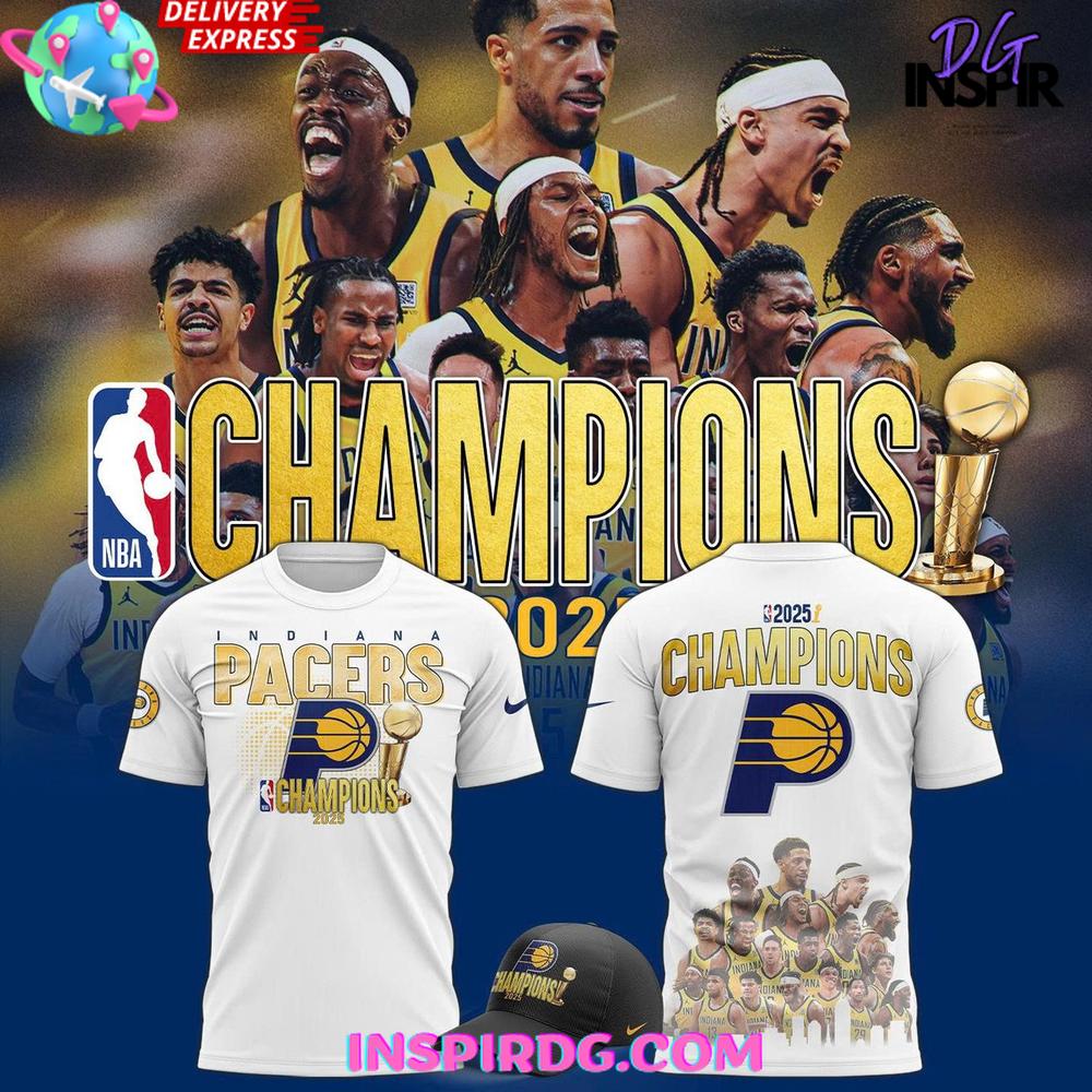 Indiana Pacers 2025 NBA Champions Celebration Shirt Collection