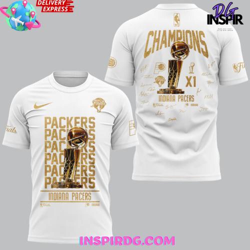 Indiana Pacers 2025 NBA Finals Champions White Edition T-Shirt Indiana Pacers 2025 NBA Finals Champions White Edition T-Shirt