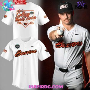 Oregon State Beavers Men’s College World Series 2025 Baseball Jersey