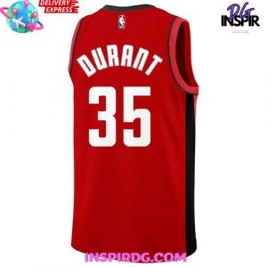Kevin Durant Houston Rockets #35 Red Version Basketball Jersey