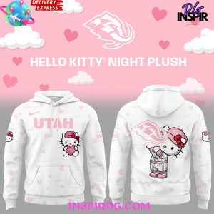 Utah Mammoth Hello Kitty Night Plush 2025 Hoodie