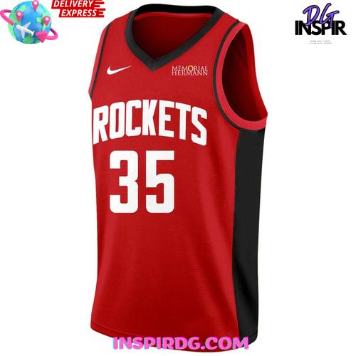 Kevin Durant Houston Rockets #35 Red Version Basketball Jersey Kevin Durant Houston Rockets #35 Red Version Basketball Jersey