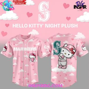 Seattle Mariners Hello Kitty Night Plush Edition Baseball Jersey