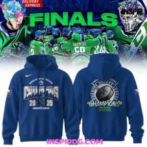 Abbotsford Canucks 2025 AHL Champions Blue Hoodie